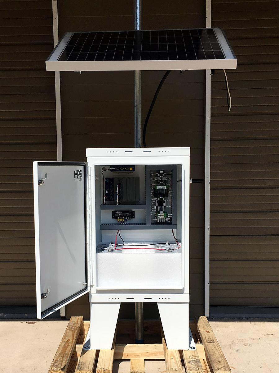Solar-powered enclosure